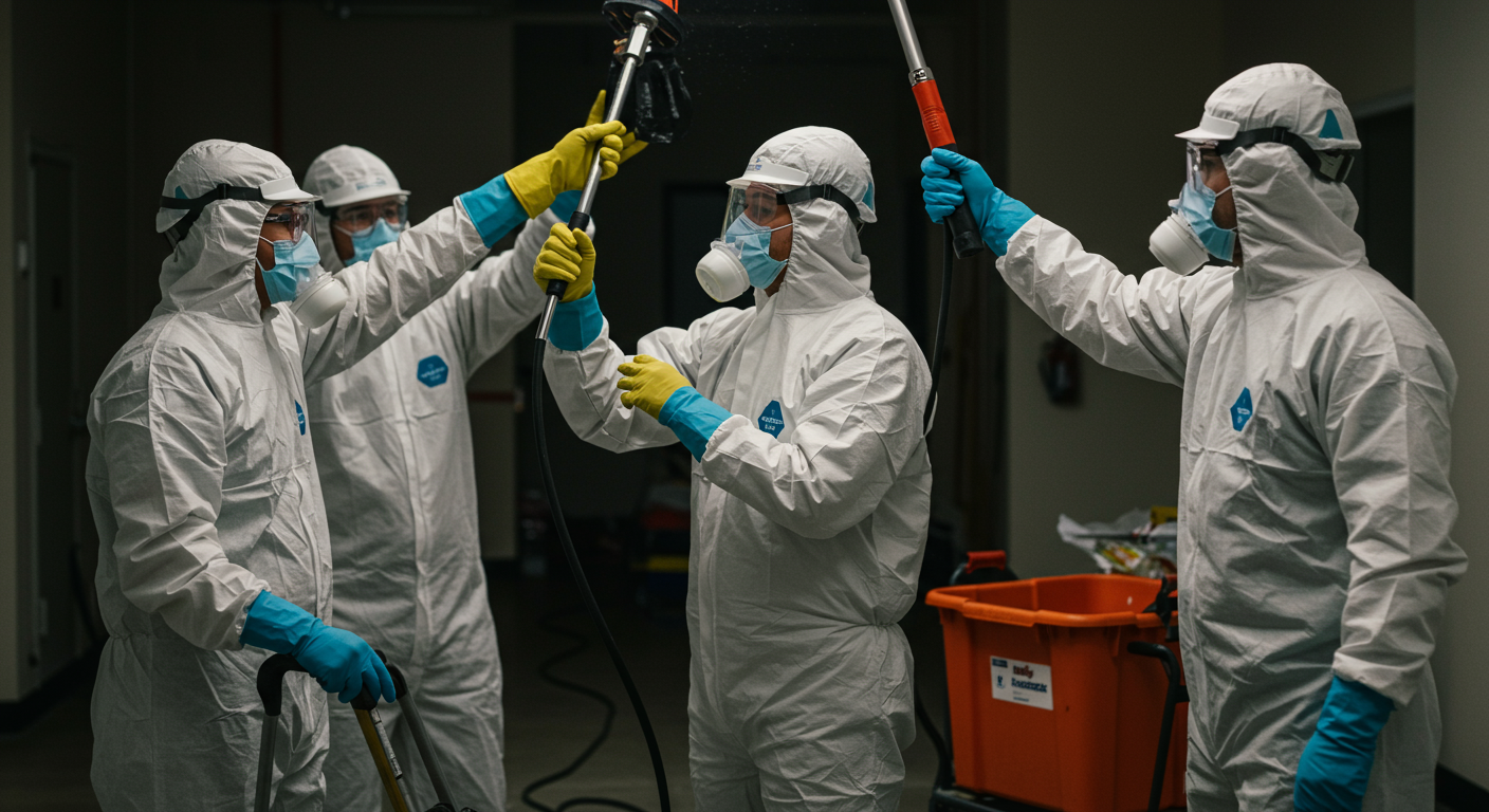 Certified Technician Inspecting Mold in a Baltimore Home